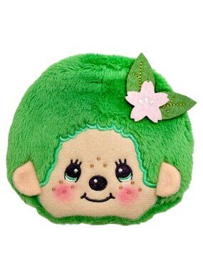 NEW Monchhichi-Kun Matcha Green Plush Coin Bag